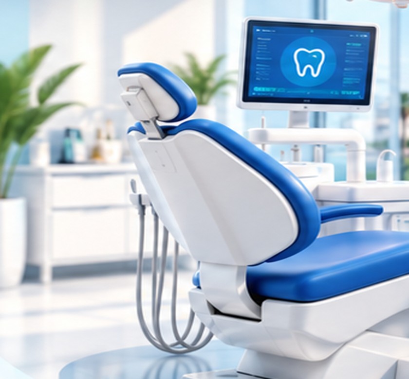 Vue illustrative d'une salle de soins dentaires